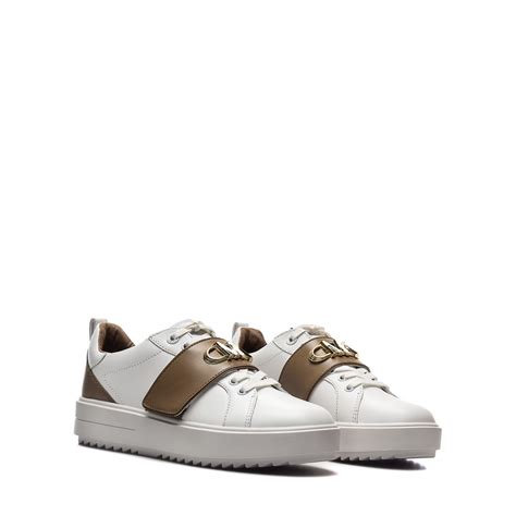 scarpe bianche michael kors|michael kors sneakers for women.